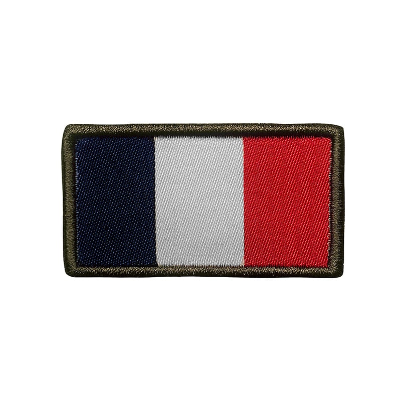 Patch drapeau français brodé
