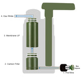 Pompe filtre à eau de survie bivouac outdoor